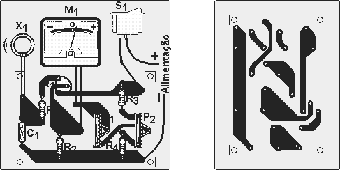 Disposio dos componentes na placa de circuito impresso.